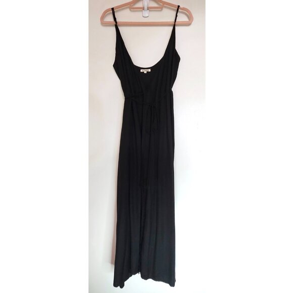 Ali Golden Wrap Tank Maxi Dress Small Black - Picture 2 of 11